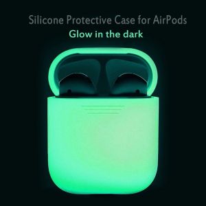 Dopeshop אוזניות Luminous Silicone Case for Air Pods Headphone Protection Cover for For Airpods